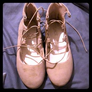Rose Gold Childrens Place Ballerina Like Shoes
